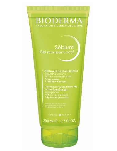 BIODERMA SEBIUM GEL MOUSSANT ACTIF 200 ML