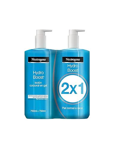 NEUTROGENA HYDRO BOOST LOCION CORPORAL HIDRATANTE GEL 2 ENVASES 750 ML