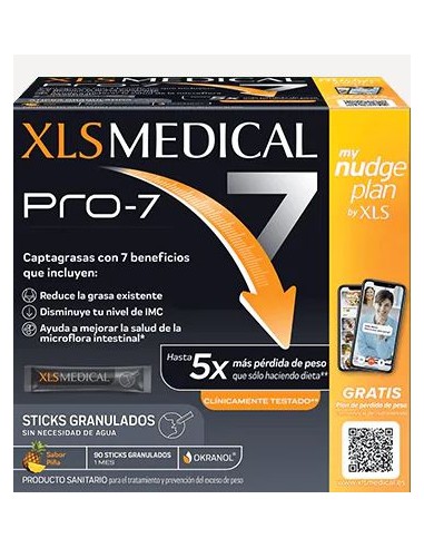 XLS MEDICAL PRO-7 90 STICKS SABOR PIÑA