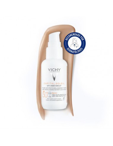 VICHY CAPITAL SOLEIL UV AGE DAILY SPF 50+ 40 ML COLOR TONO CLARO